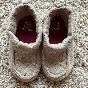 Twisted X infant driving moc boots in birch Baby/Toddler Size 5M ICA0035